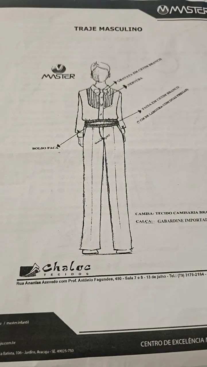 Roupa da Primeira Comunhão do Colégio Máster 