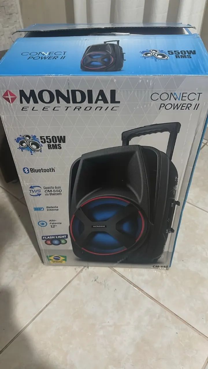 Caixa de som e microfone shure - Foto 2