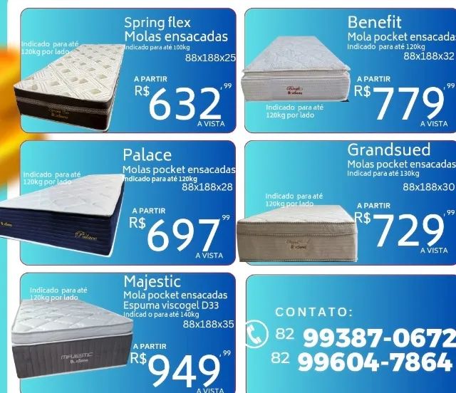 Camas solteiro ao king Unibox, base, base bau,  colchões molas ou espuma bicama bibox - Foto 3