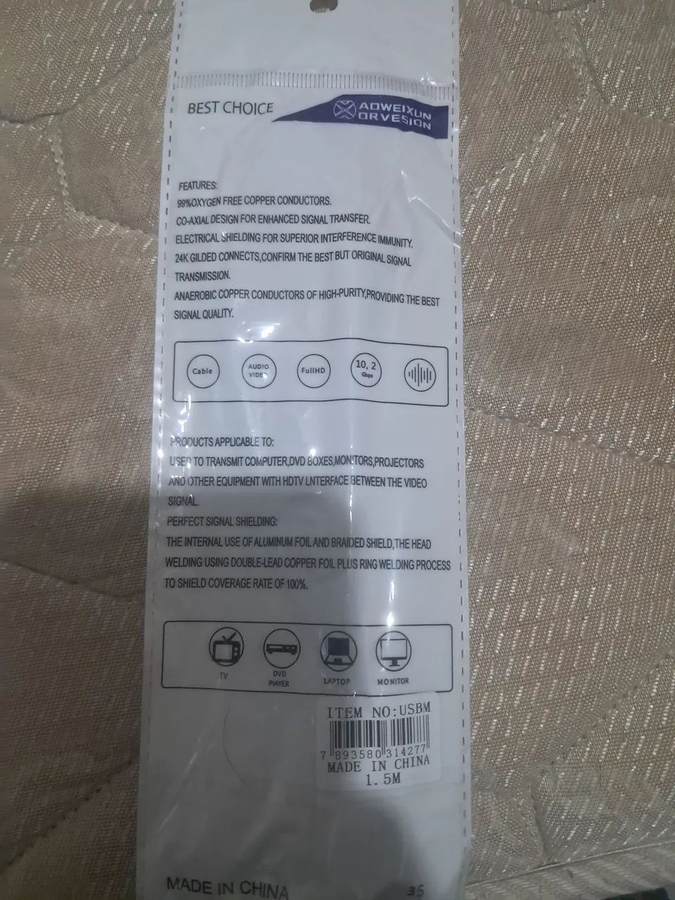 Cabo impressora 1.5 Metros (NOVO) - Foto 2