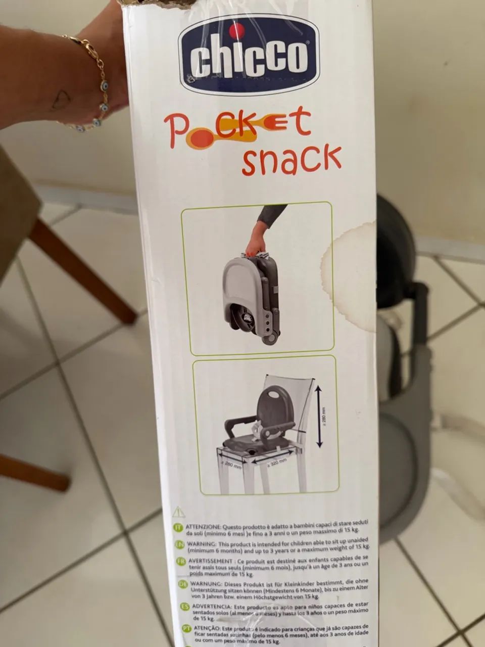 Assento elevatório Chicco Pocket Snack - Foto 2