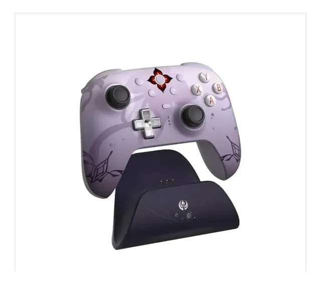Controle 8bitdo Ultimate 2 Wireless Honkai Star - Evernight Roxo Claro - Foto 3