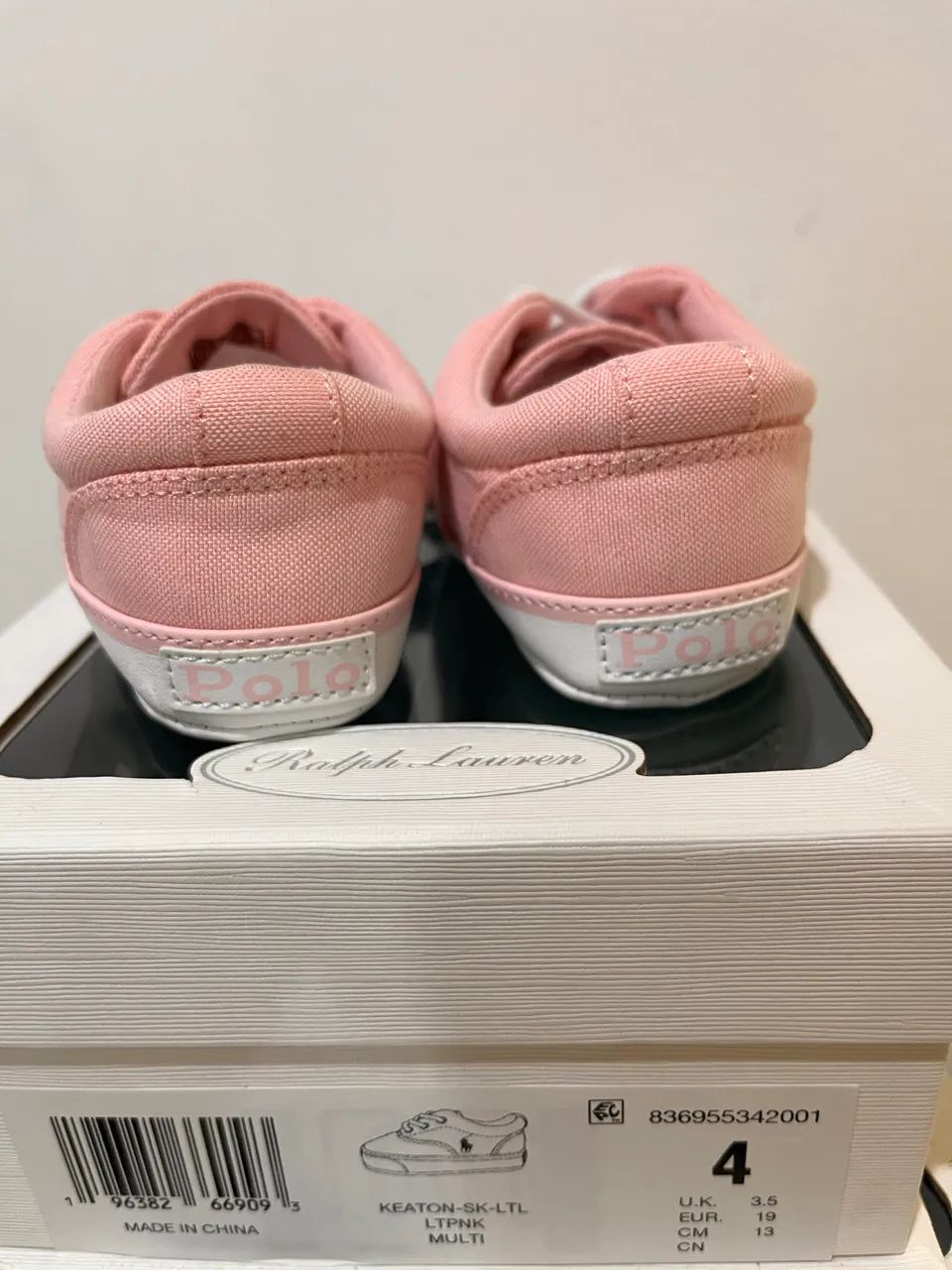 Tênis Ralph Lauren Oxford Rosa 9-12 meses - Foto 2