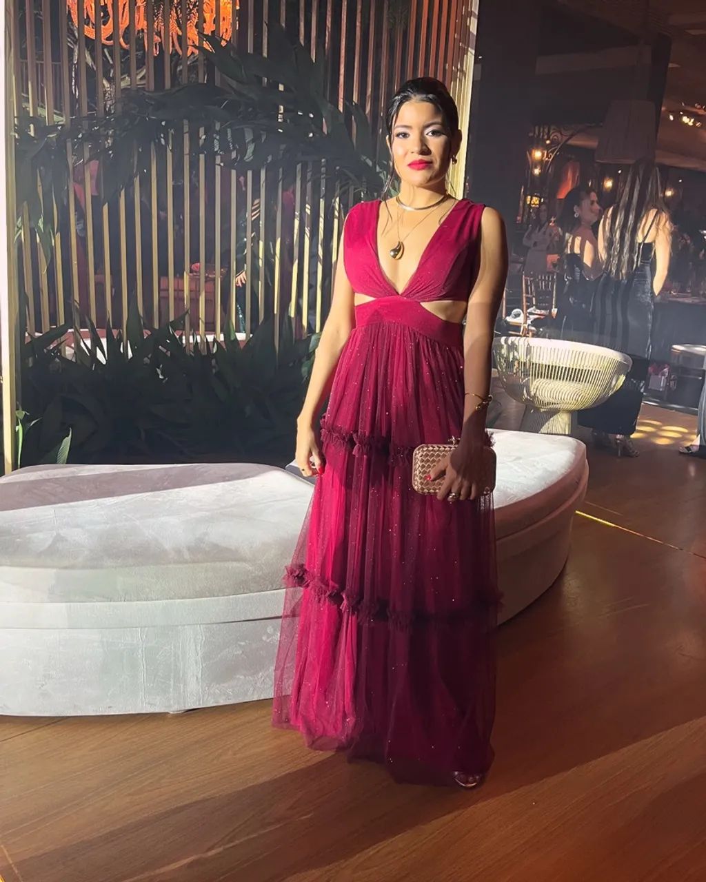 Vestido de Festa Tule com Brilho - Foto 2