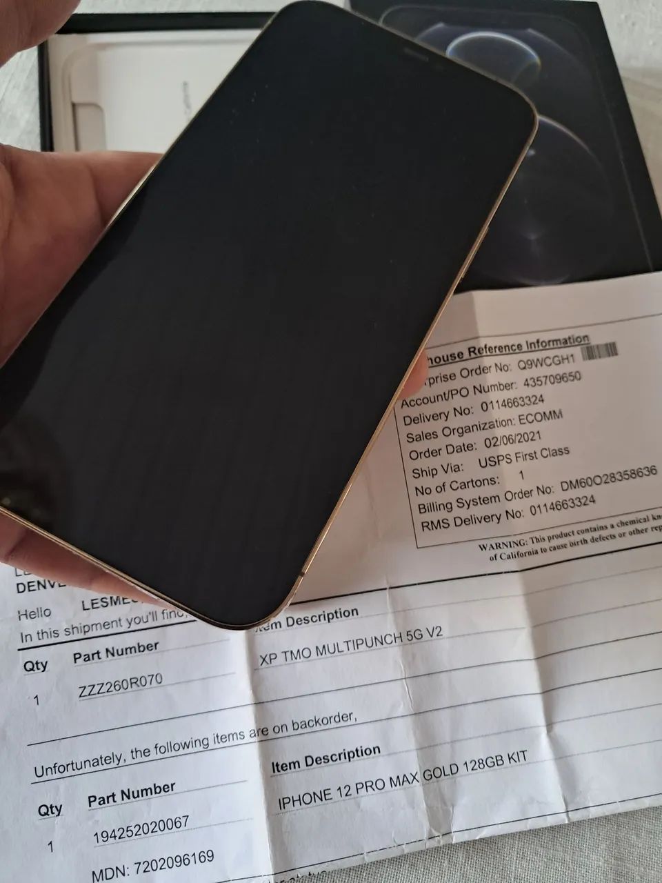 IPhone 12 PRO MAX GOLD 128GB  - Foto 3