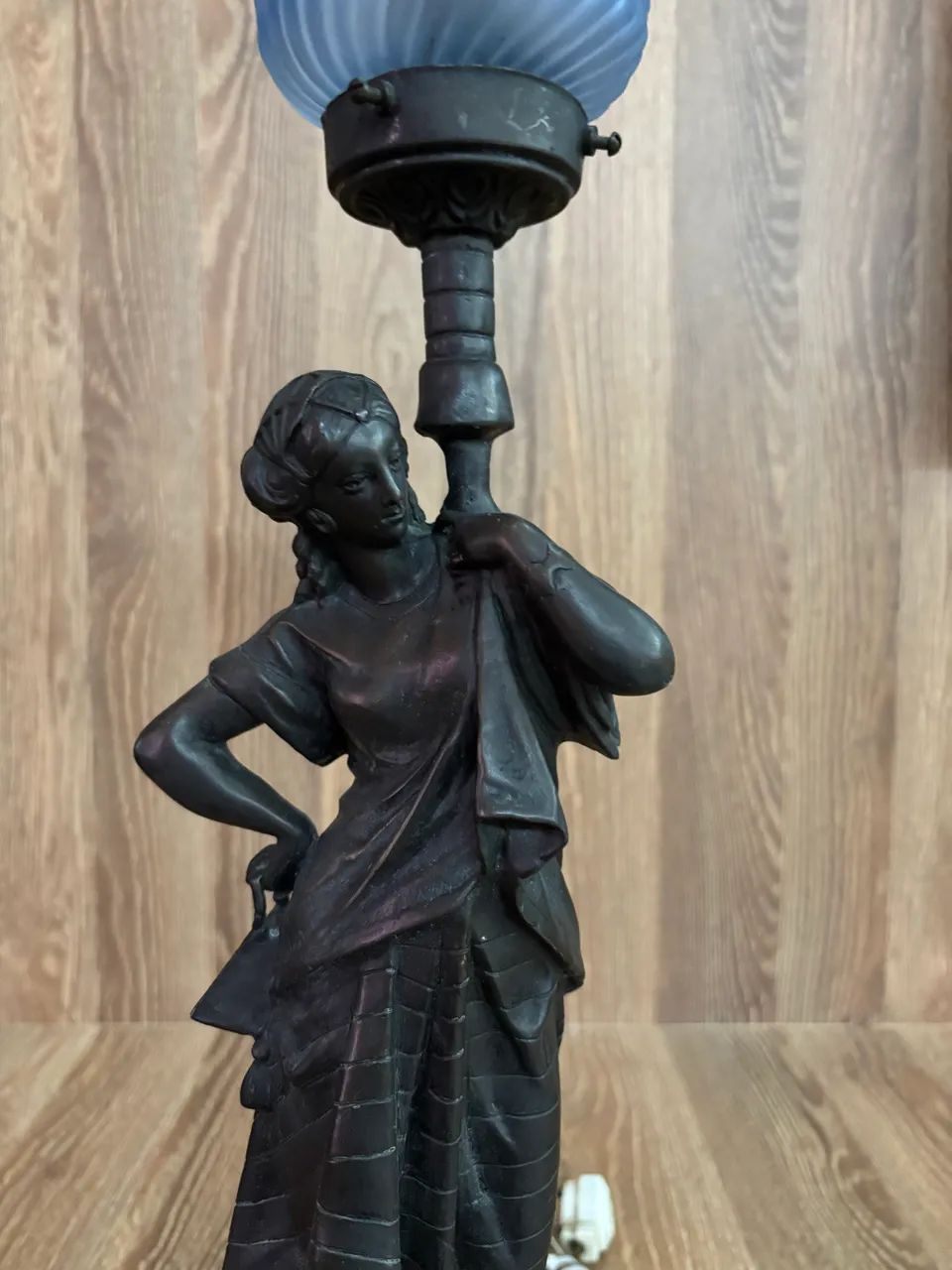 Luminária petit bronze antiga - Foto 4