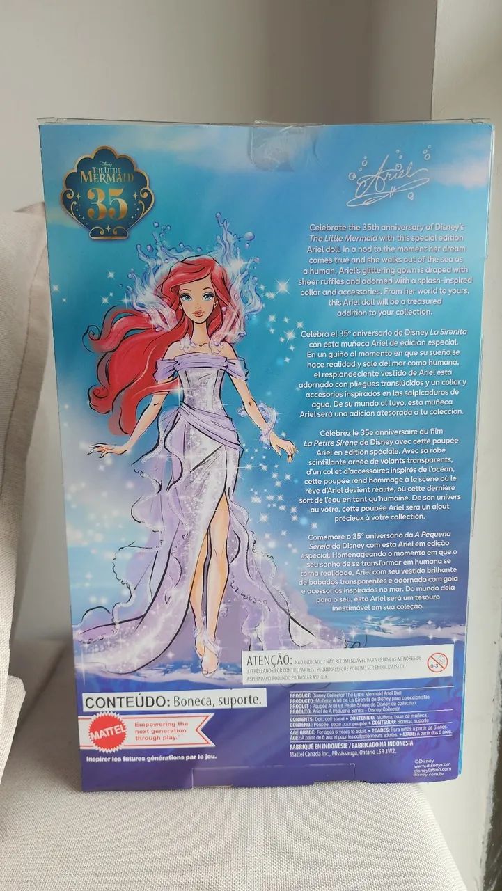 Boneca Ariel Disney Collector Little Mermaid - Foto 2