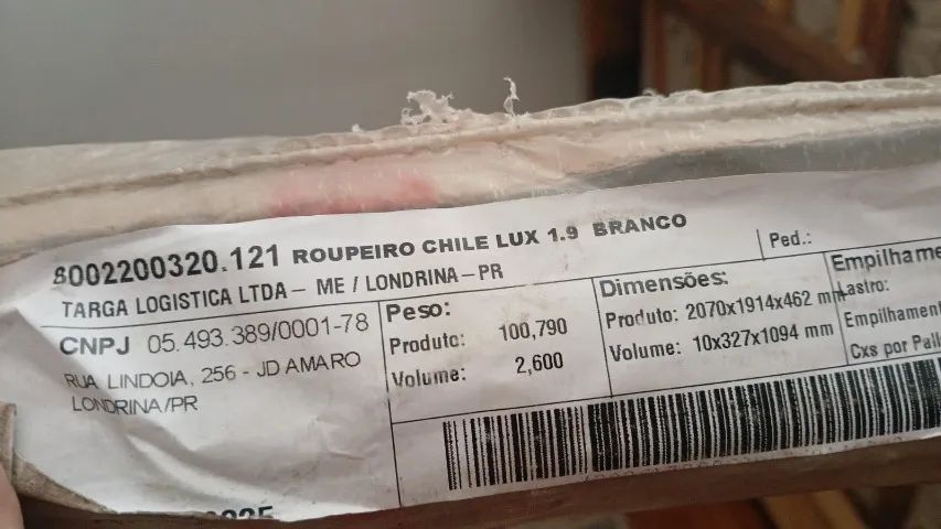 Roupeiro guarda roupa 3 portas NOVO NA CAIXA DESMONTADO - Foto 3