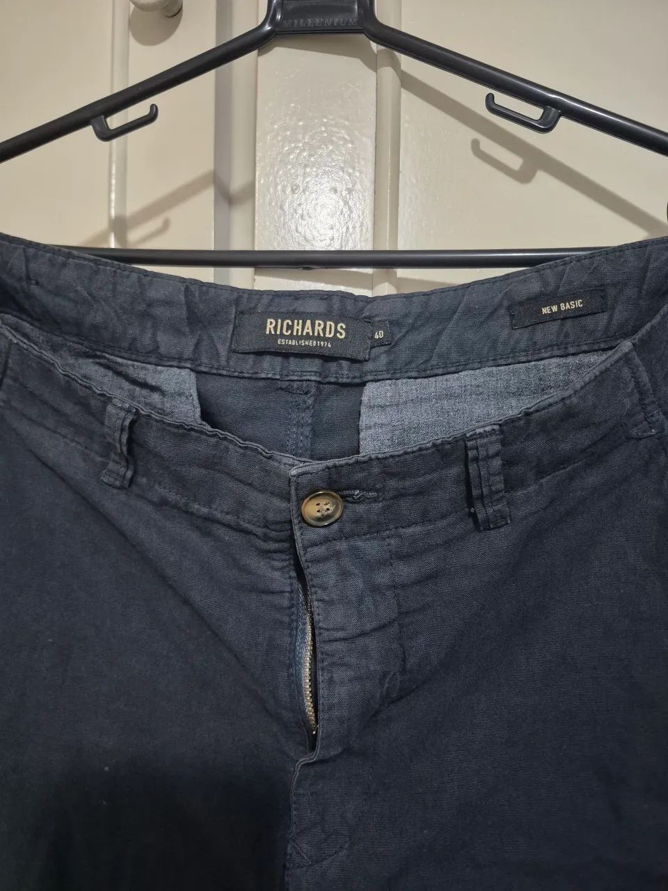 Calça de Linho Azul Richards  - Foto 4