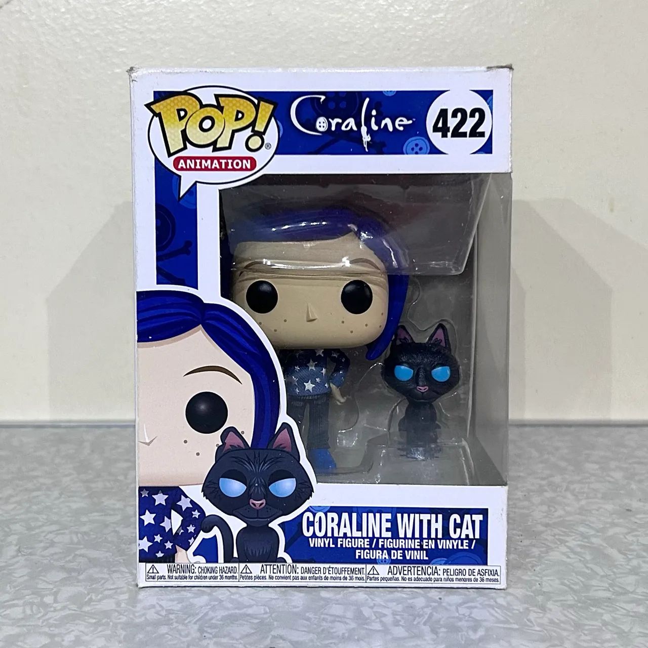 Funko Coraline com o gato
