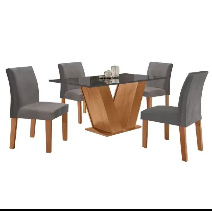 Mesa tampo de vidro 800 com 2 meses de uso  - Foto 2