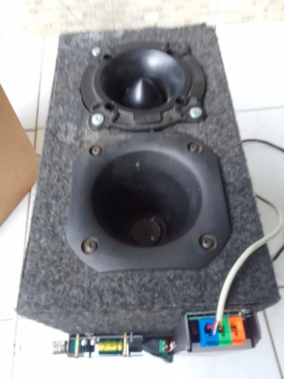 Caixa de som 5 vias amplificada 8 polegadas  - Foto 4