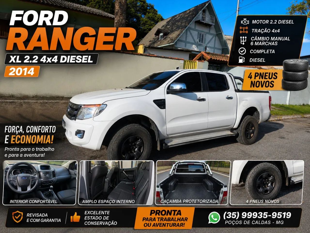 Ford Ranger Ranger XL 2.2 4x4 CD Diesel Mec. 2014