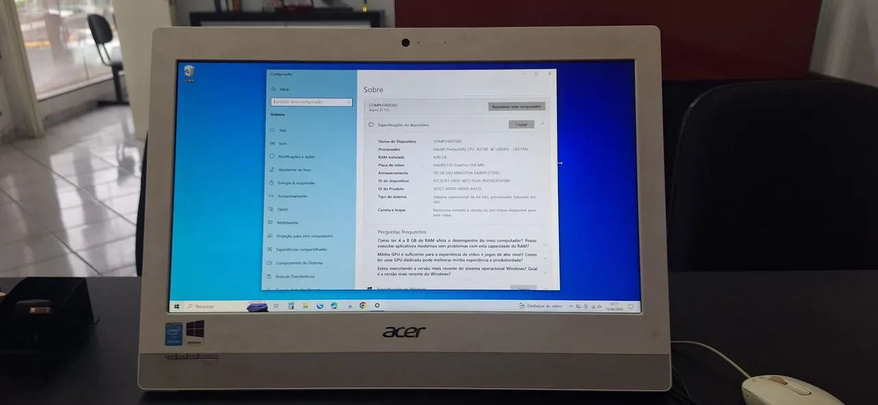 Computador Acer All in One para Escritório e Home Office  - Foto 4