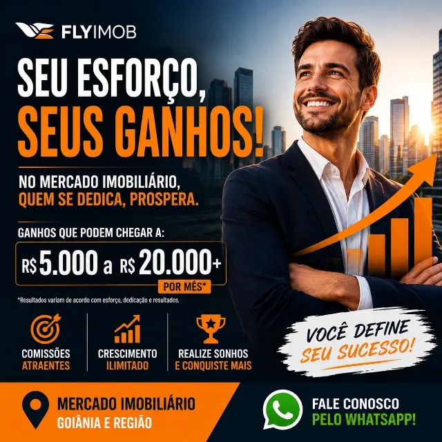 Quer Trabalhar com Imóveis? Seleção Aberta em Goiânia - Foto 3