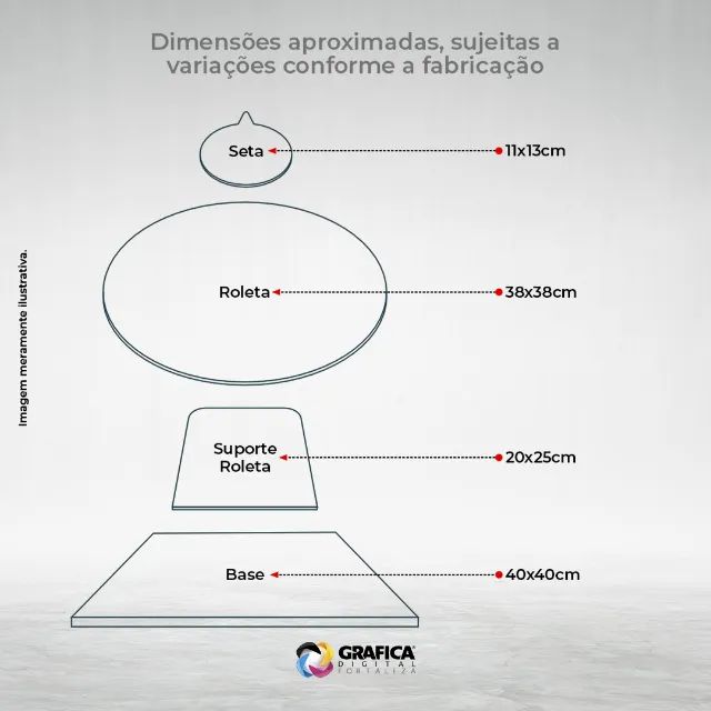 Roleta Personalizada para Empresas - Brindes e Promoções - Foto 3