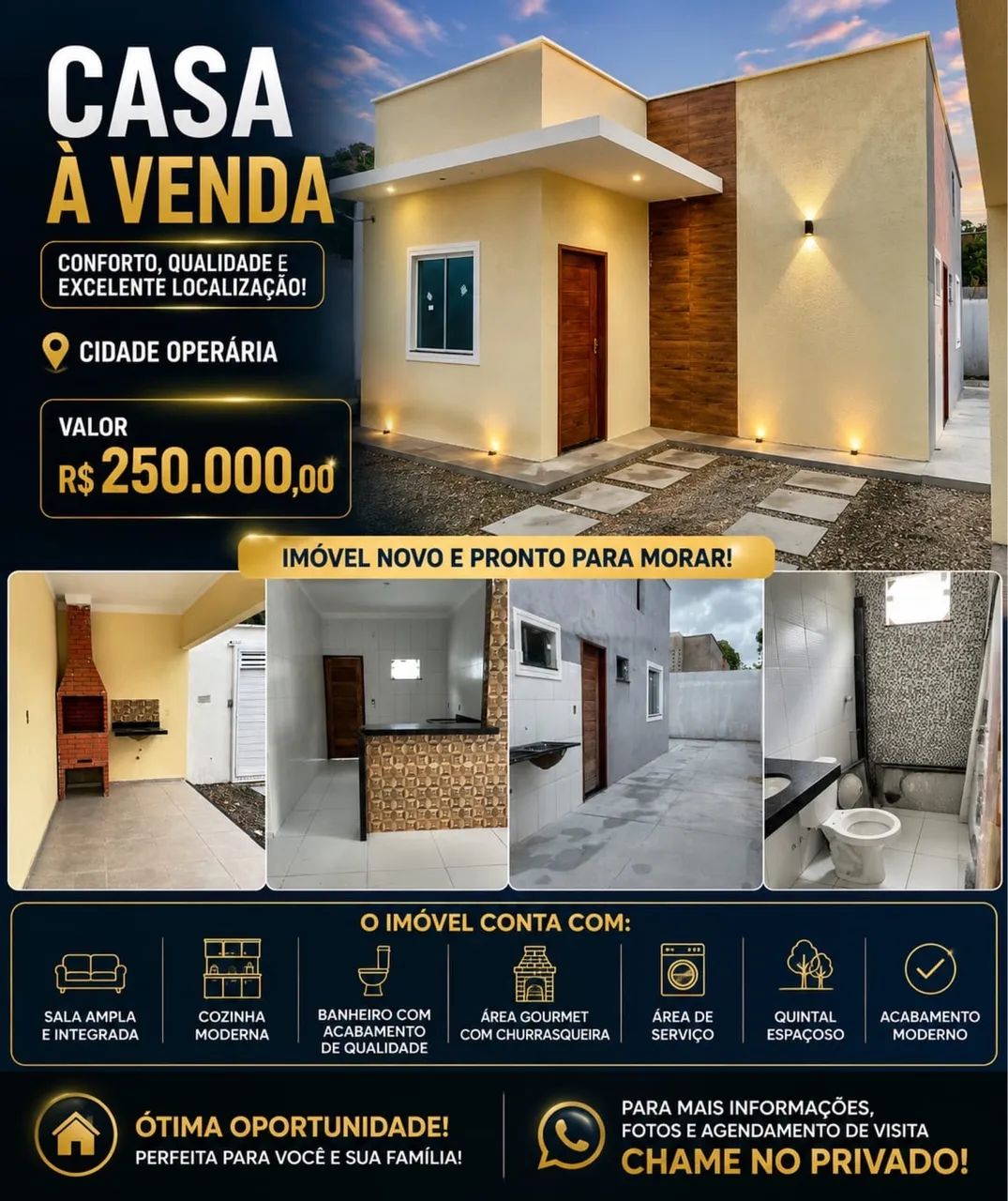 Vendo | Casa na Cidade operária | Apaco 