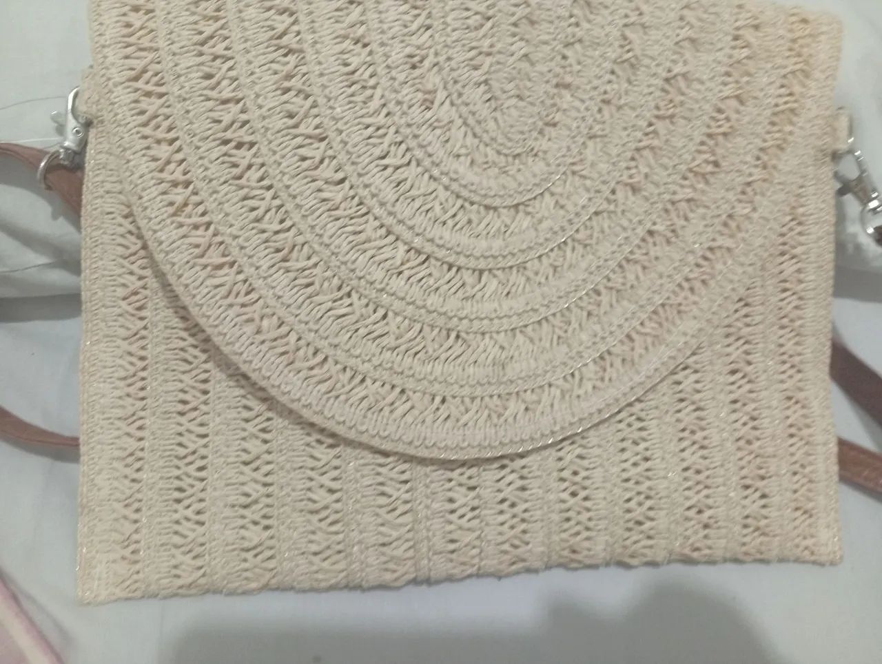 Bolsa de Palha / Crochê Estilo Envelope - Foto 2