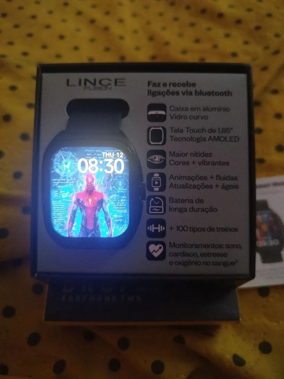 RELÓGIO DIGITAL SMART + fone bluetooth.