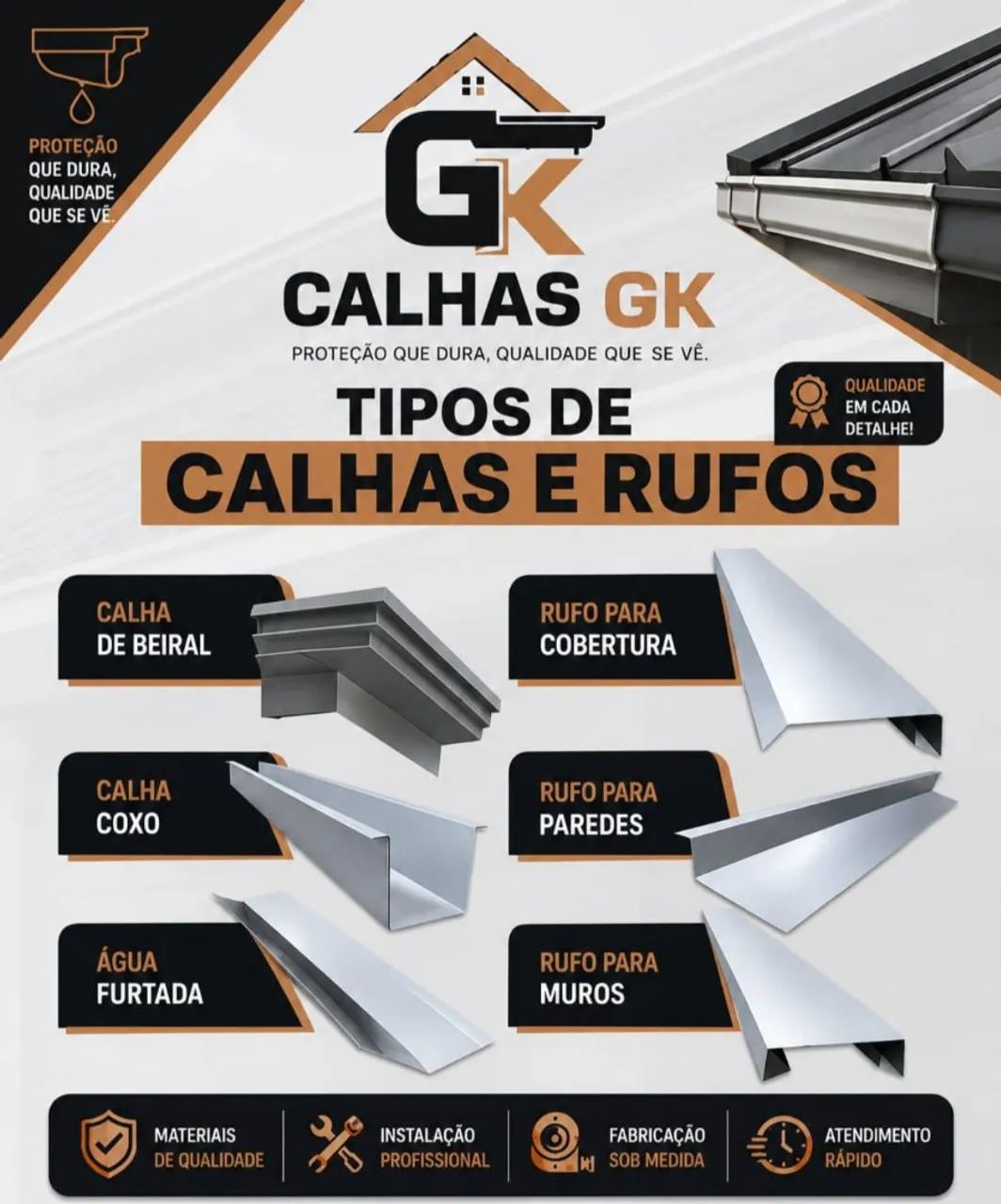 Telhados Calhas Rufos 