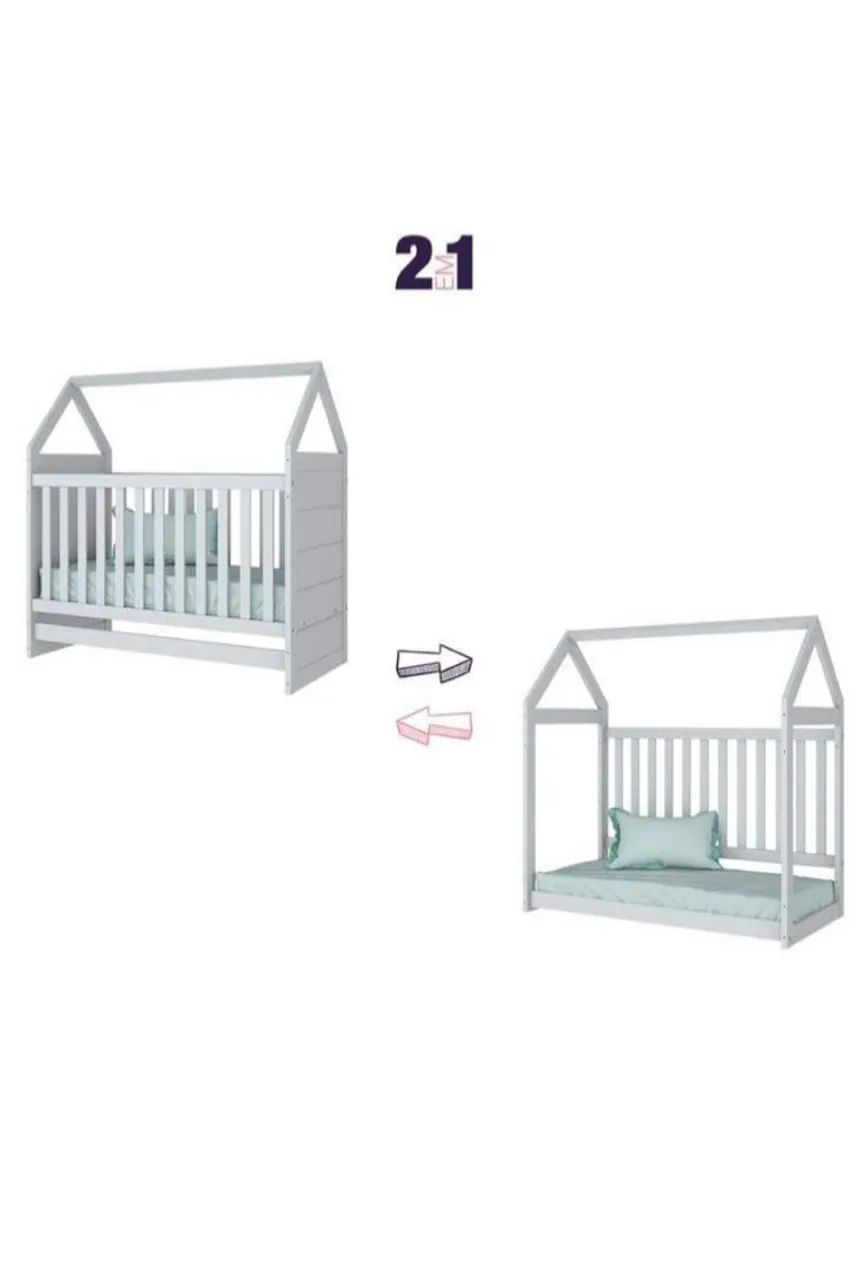 Berço e cama infantil 2 em 1 - Foto 3