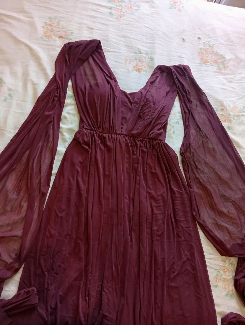 Vestido de festa Marsala  - Foto 4