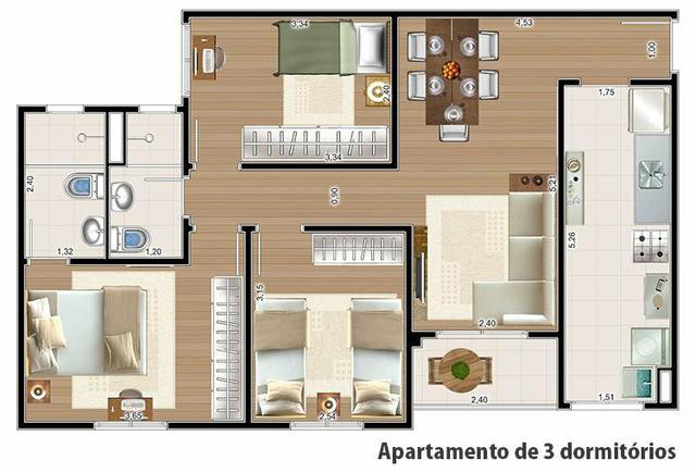 Apto novo 5min Taubaté Shopping - Foto 5