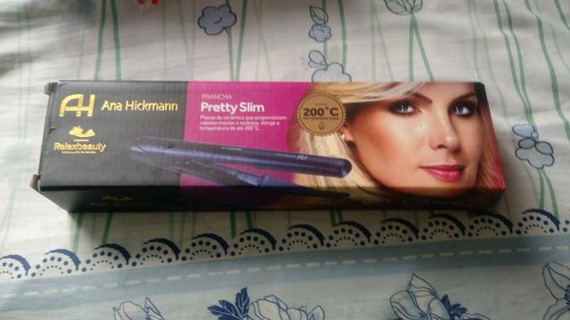 Plancha de cabelo nova da Ana Hickmann