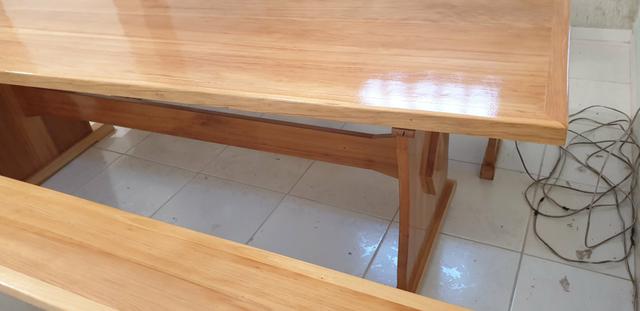 Mesa para churrasqueira com 2 bancos - Foto 6
