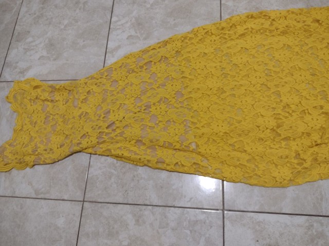 Vestido festa Amarelo - Foto 4