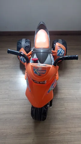Moto Elétrica Infantil Super Moto Motocross Barata - Rosa