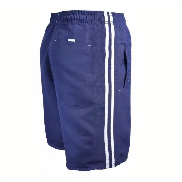 Bermuda Masculina com 3 Bolsos, Elástico, Amarração e Costuras Reforçadas G e GG