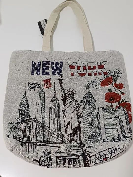 Bolsa importada de tecido New York