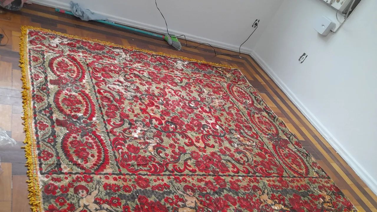 Colcha Vintage Floral decada de 50