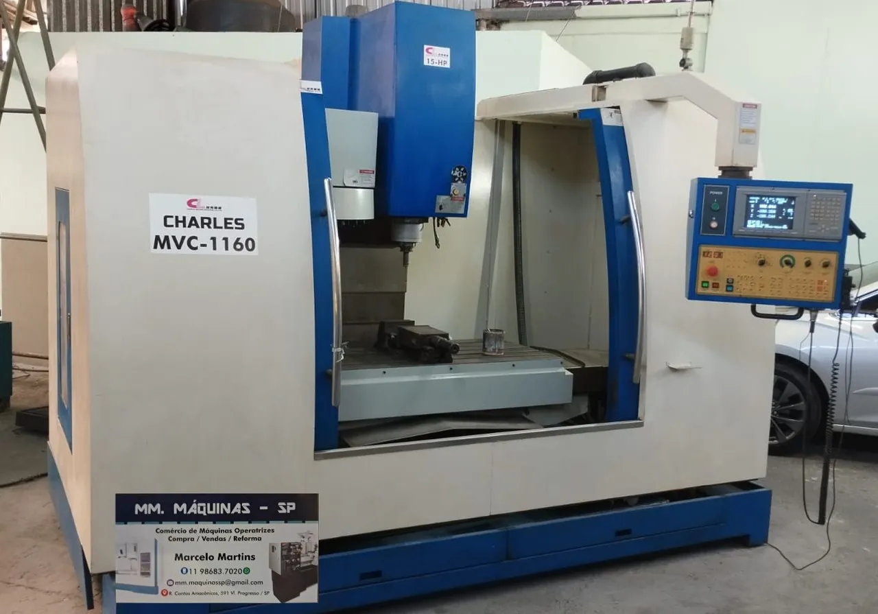 Centro de usinagem charles mvc 1160 10 000 rpm 2006