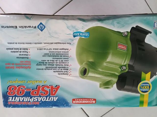 Motobomba autoaspirante 1 cv Schneider 220v