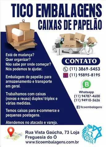 10 Caixas de papelão Novas - Grandes - C 62 x L 42 x A 54 - Foto 6