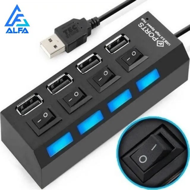 Hub Usb 2.0 4 Portas Régua Usb 480mbps - Foto 5