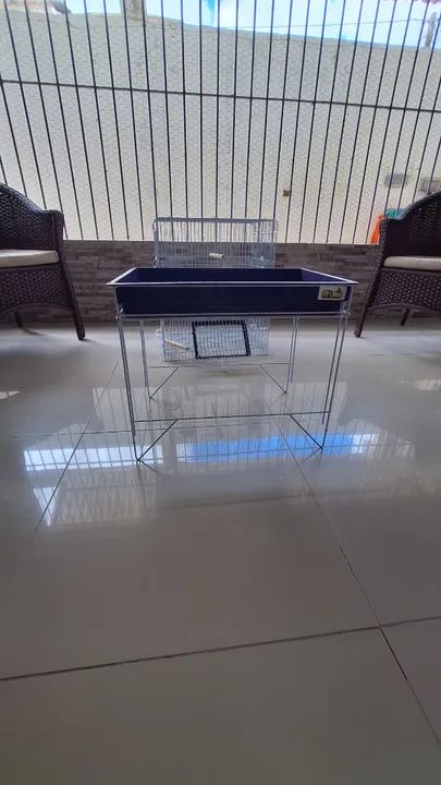 Gaiola para aves pequeno porte usada única vez!  Ler descrição!!! - Foto 4