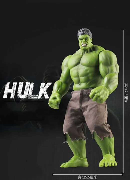 Boneca Hulk importado 42cm punho extra