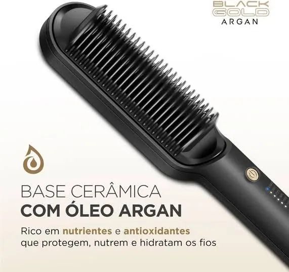 Escova Alisadora Black Gold Mondial
