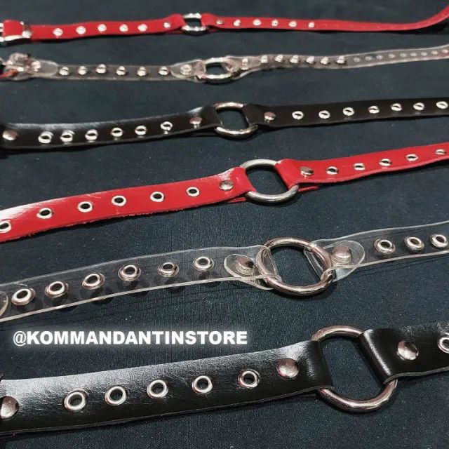 Choker (nova) preta couro sintético @Kommandantinstore - Foto 3