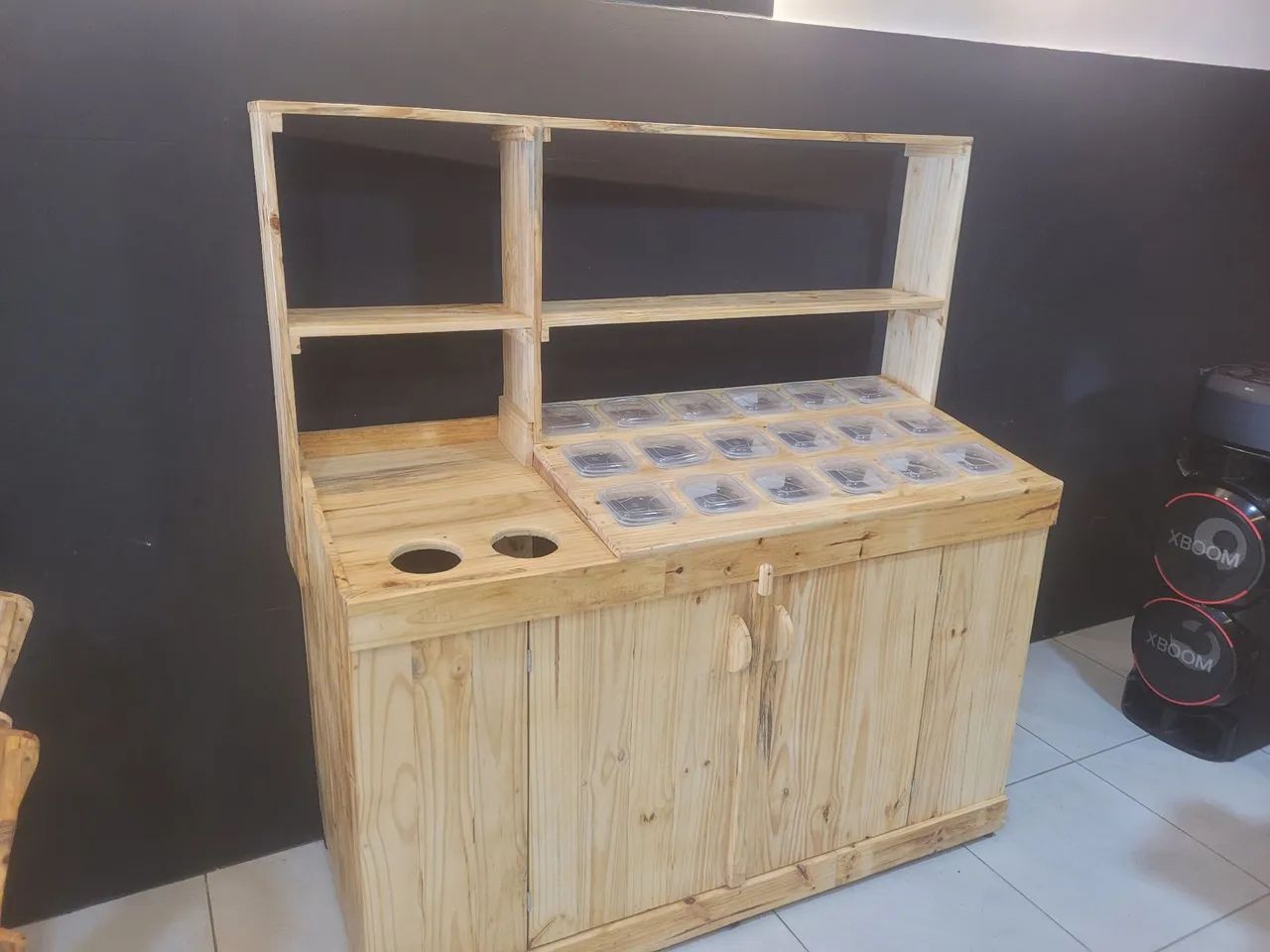 Balcão de açaí de palete  - Foto 3