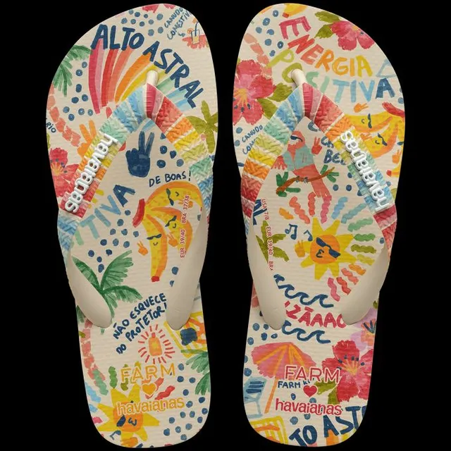 chinelo havaianas farm alto astral