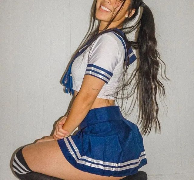 Fantasia estudante japonesa azul 