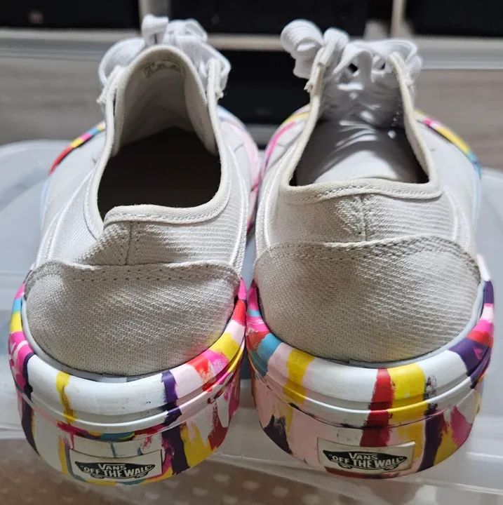 Tênis Vans Old Skool Rainbow Swirl Nimbus Cloud Tapeted - Foto 3