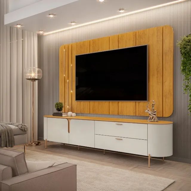 Bancada com Painel Celine TVS até 75 SR - Foto 3