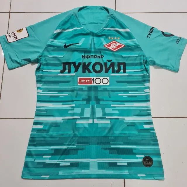 Camisa Goleiro Nike Spartak Moscou Verde Usada em jogo