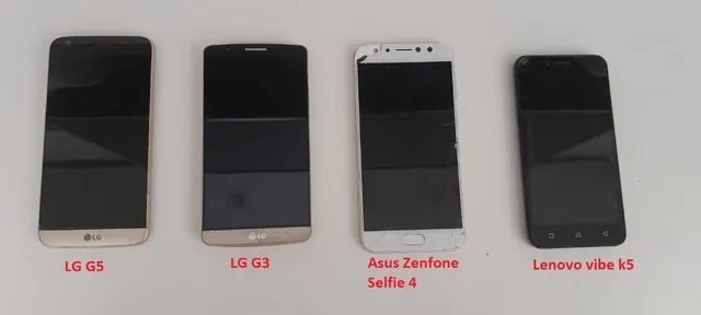 Smartphones usados com tela quebrada (pra conserto ou retirada de pecas)