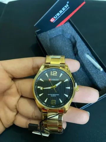 Relogio Dourado Curren
